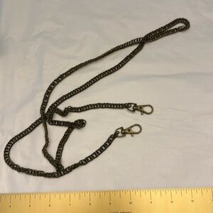 48 inch detachable antique brass tone Metal Chain crossbody Strap